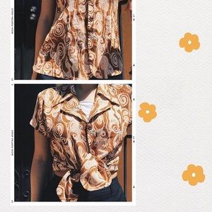 70s Inspired ‘Squirly Biscuit’ Blouse